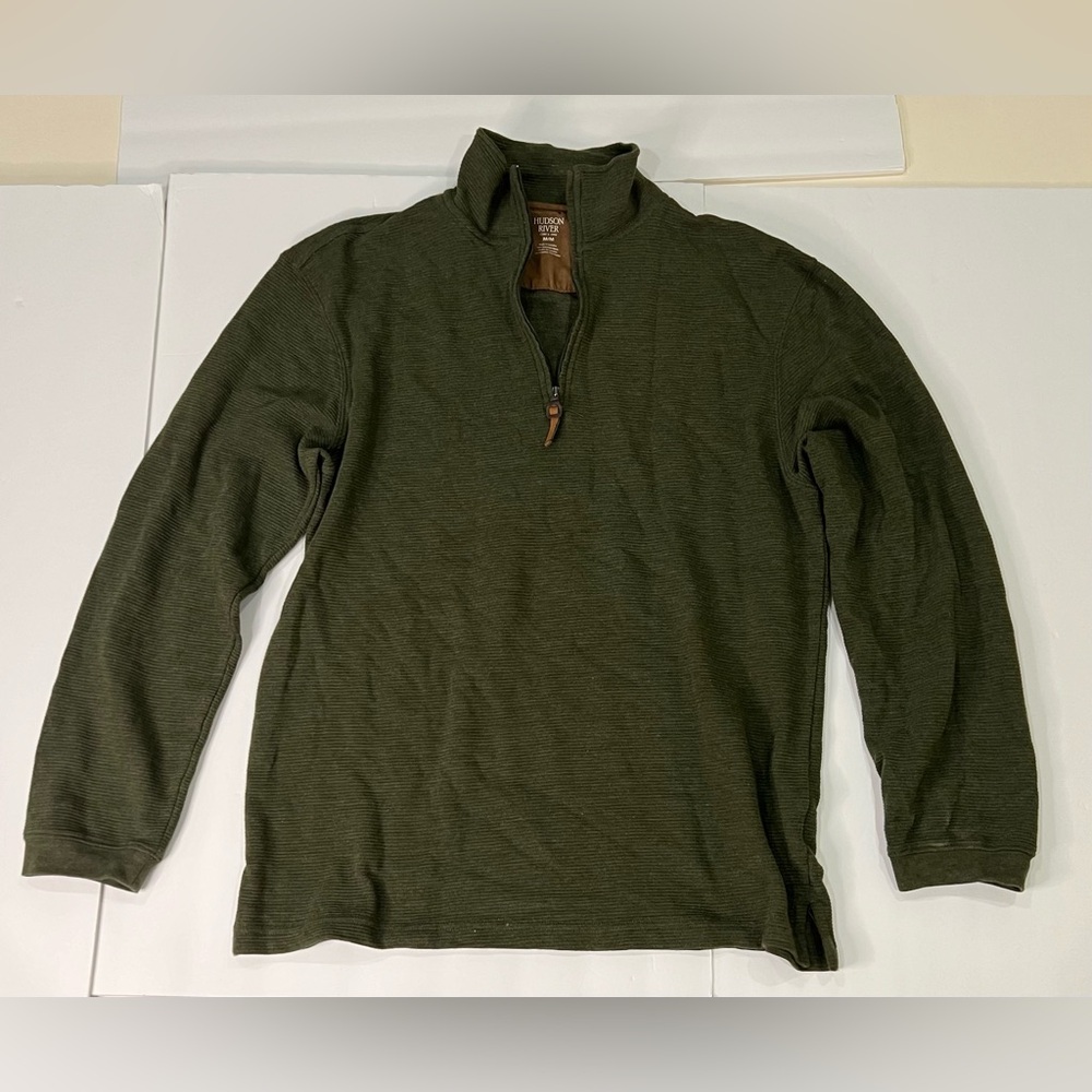 HUDSON RIVER FLEECE:  Lightweight, Hunter Green, Medium